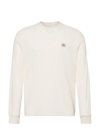 Calvin Klein Jeans | Ls Waffle Badge Crewnk Tee | XS