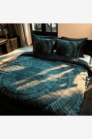 Kayori - Sengesæt - Hida - 3 dele - Blå - Sengesæt - 220X220 - Fra Homeroom