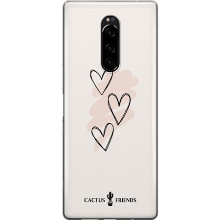 Yhteensopiva Puhelinkuori Sony Sony Xperia 1 Cactus and Friends - Soft Romance Sketch