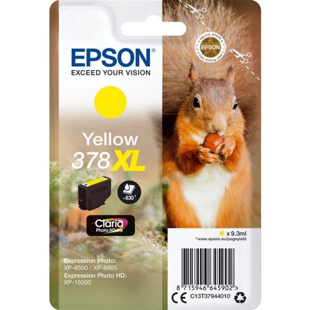 EPSON Bläckpatron T3788 XL Gul - Lyreco - Toner och bläck - Bläckpatroner - Bläckpatroner Epson