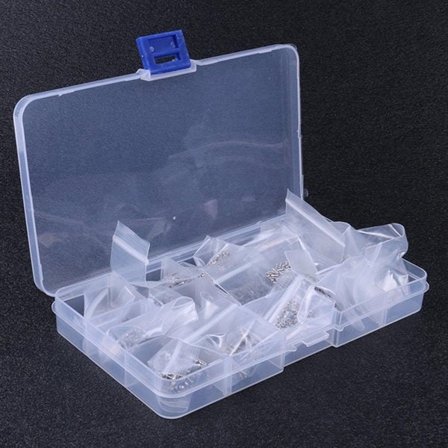 Skruer for glass - Bulkpakke med forskjellige dimensjoner