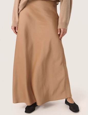 Soaked in Luxury Slanna Skirt - Beige - L