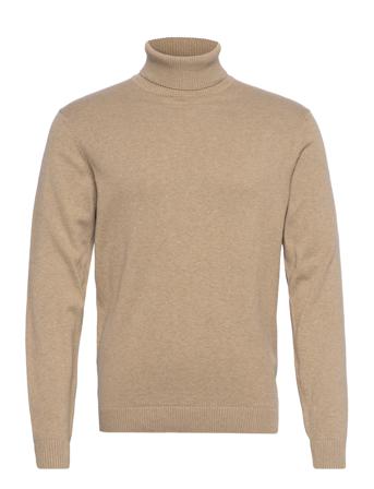 Fine Knitted Turtle Neck Knitwear Turtlenecks Brun Tom Tailor