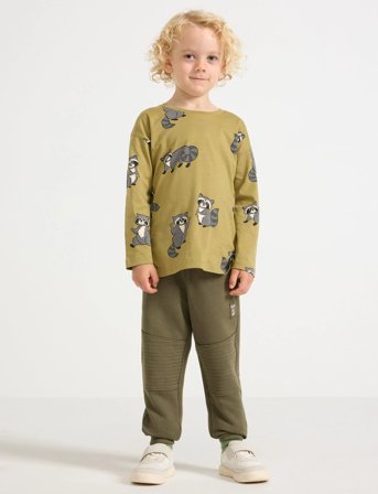 Lindex Trousers Essential Knee - Green - 104