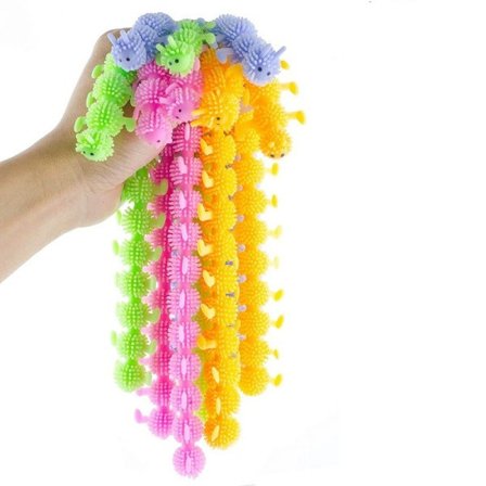 Maskar Nudlar Stretch Snöre TPR Rep Sqishy Anti Stress Leksaker Snöre Fidget Autism Ventilationsleksaker