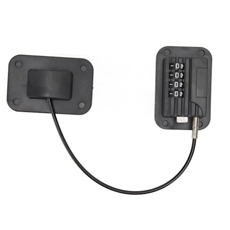 Køleskabslås Kombination Design Plast Rustfrit Stål Nem Montering Fryserlås til Familie Kontor Apparat