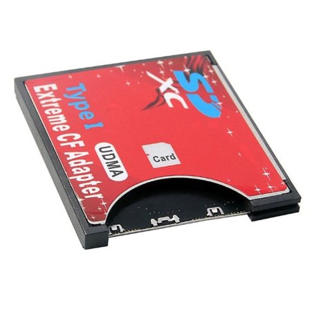 Nytt SD till CF-kortskydd Stöder Trådlöst Wifi SD-kort Typ I Adapter SLR Kamera Röd