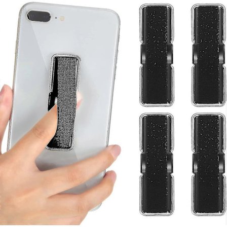 4 st Fingerrem Telefon Fingerhållare Mobiltelefon Grepphållare Fingerrem Med Ställ Kompatibel