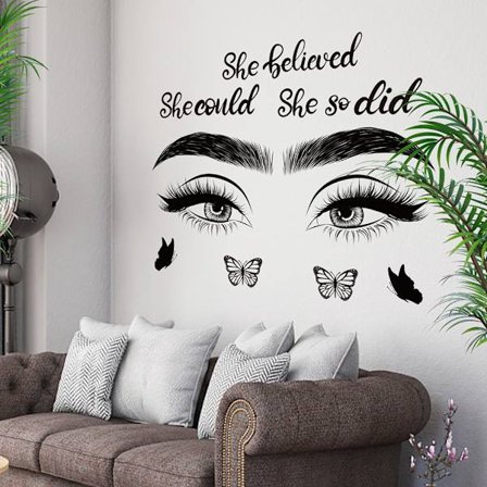 2-delt sett med sitater veggklistremer Motiverende inspirerende vegg