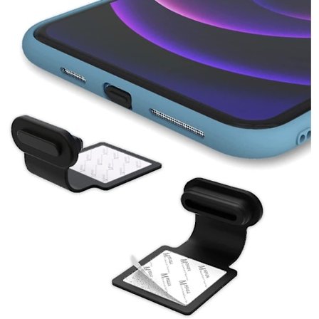 2 stk. Støvbeskyttelsespropper Kompatible med Telefon, USB C/type C, Støvbeskyttelsesprop, USB C Opladningsport Støvbeskyttelse -DQ