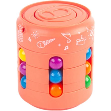 Taikapyörivä papu purkauslelu (oranssi) - kädessä pidettävä pulmapeli