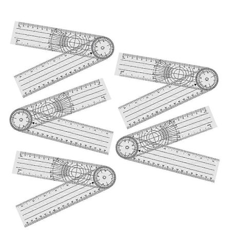 Vinkelmåler Vinkel Spinal Linjal Ortopedisk Linjal Goniometer Fysioterapi Sykkel Protractor