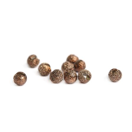 Gritty Slotted Tungsten Beads 2,5mm - Metallic Coffee