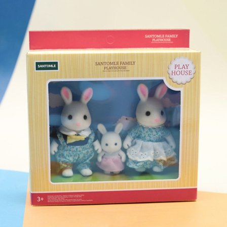 Skogsdjur Familj Docka Tecknad Kanin Björn KANIN KANIN