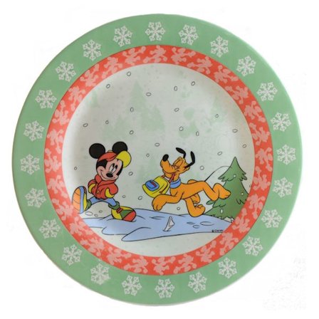 Glas Tallrik 25cm 12-Pack Mickey & Pluto Disney