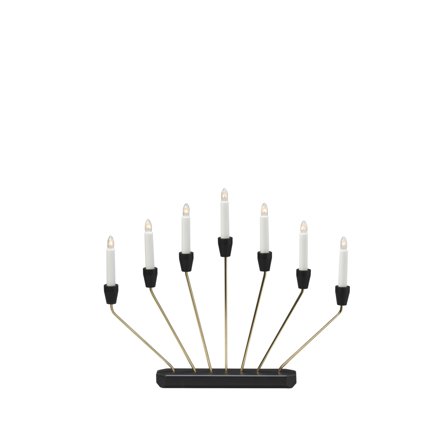 Konstsmide 3539-870TR Elektrisk lysestake messingbelagt, Belysning