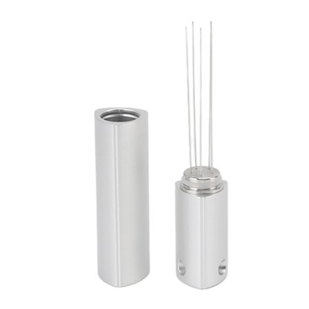 Nåldispenser 304 Rostfritt Stål Nålar Bärbar Handhållen Kaffe Pulver Omrörare för Hem Utomhus Silver