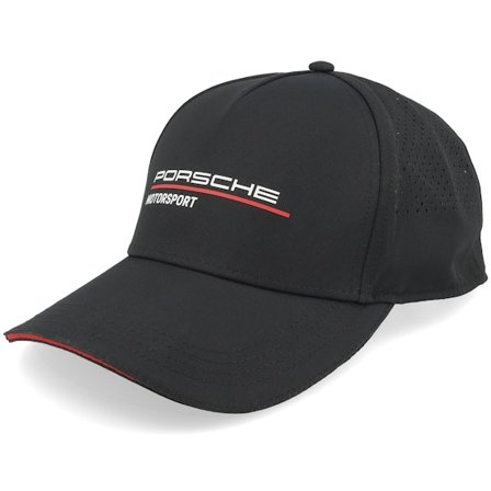 Porsche - Zwart adjustable Cap - Porsche Motorsport Black Adjustable @ Hatstore