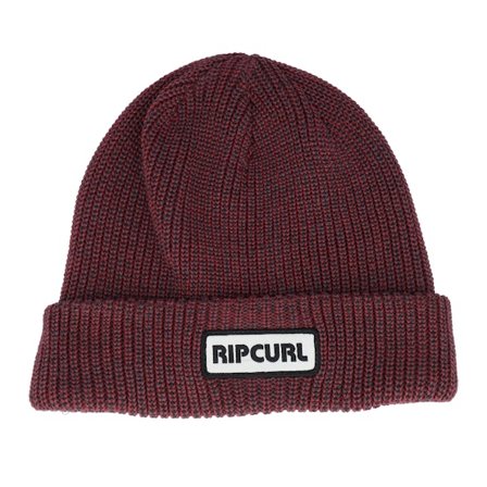 Rip Curl - Rouge cuff Bonnet - Icons Reg Beanie Maroon Cuff @ Hatstore