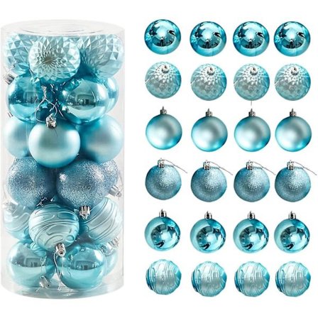 Julepynt Knusebestandige Kuler 24stk