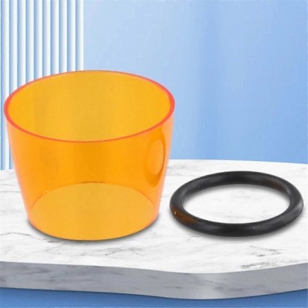 Orange Ljusskydd Färgskiftande Liten Lampskärm Campingljusskydd för Ljus S