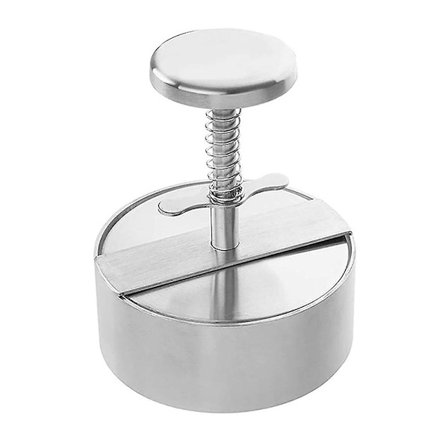 Hamburgerpresse Rund Form Non-Stick Kjøttkaker Hamburger Kjøtt Biff Grill Smasher Patty Form