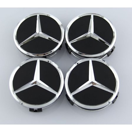 MB38 - 60 MM 4-pack Center kattaa Mercedes Benz kromin
