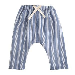 Tocoto Vintage Blue Striped Trousers 6 Months - Bottoms - 6 months - Blue - Mädchen