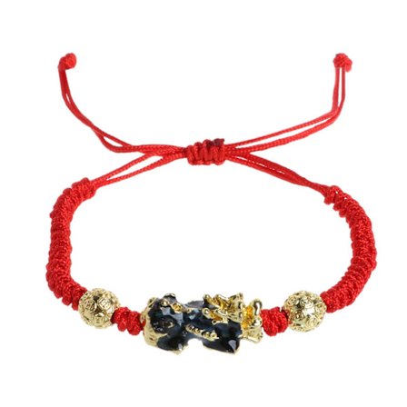 Elegant Guld Färgtemperatur Ändra Armband för Kvinnor Armband Pi Xiu Form Handledsarmband Kvinnor Jubileumssmycken