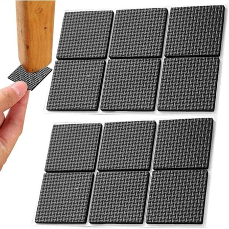 Bordbensbeskyttere - Skridsikre møbelpuder - Møbelpuder til stole - Anti-kollisionsbeskyttelse til stoleben - Kraftige møbelpuder