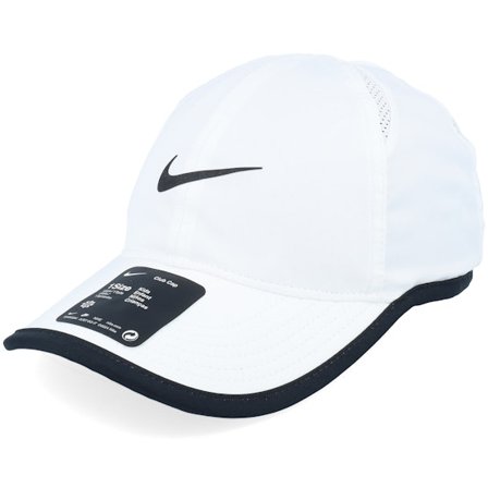 Nike - Vit unconstructed Keps - Kids Dri-fit Club Cap Fthlt White/Black/Black Dad Cap @ Hatstore