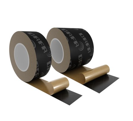 Dafa 620025138 Tätningstejp svart, 25 m 100 mm, Maskintillbehör & förbrukning