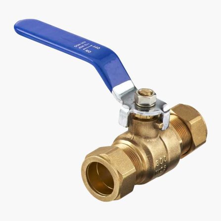 Kulventil med 22 mm klämring - Biltema