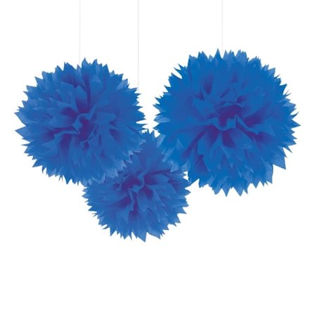 Amscan Pappers Pom Pom Hängande Dekoration (3-pack) One Size Ro