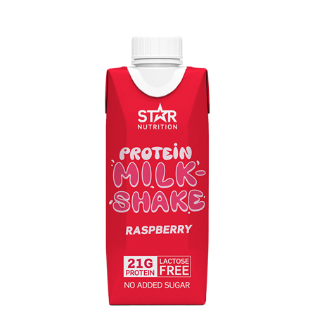 Proteindrikke Star Nutrition Protein Milkshake 250 ml, Raspberry - Bodyman.dk