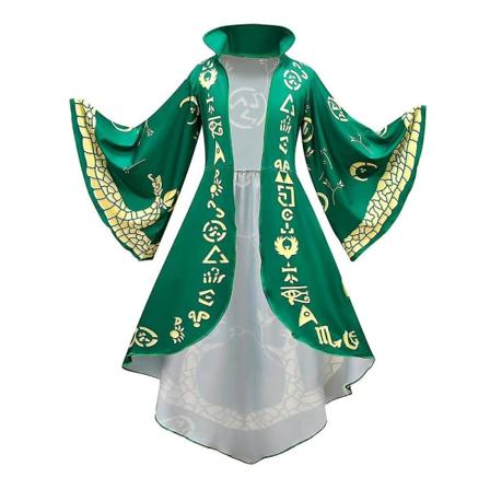 4-10 år Barn Flickor Hocus Pocus Cosplay Festdräkt Klänning + Kappa Outfits Set 6-7 Years