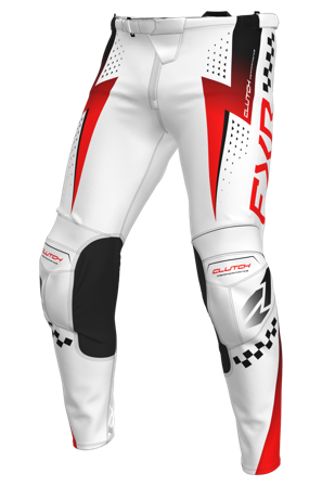 Crosshose FXR Clutch Pro 26 Weiß/Rot/Schwarz 36