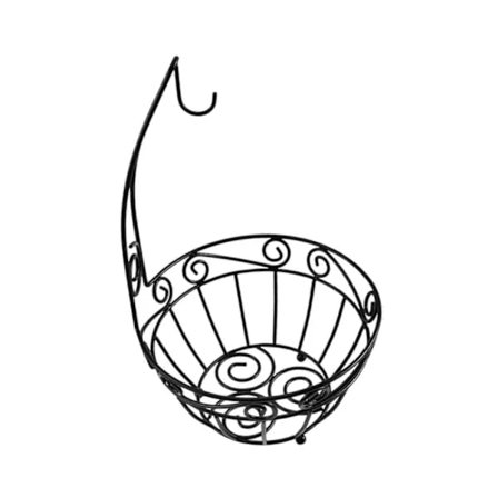 Fruit Bowl Banana Hanger Organizer Fruktskål för Frukt Snacks Bänkskiva