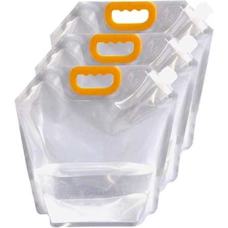 Sammenfoldelig vandtank, sammenfoldelig vandtank med hane, bærbar drikkevand sammenfoldelig vandtank Bpa, 3 stk. til camping, vandreture