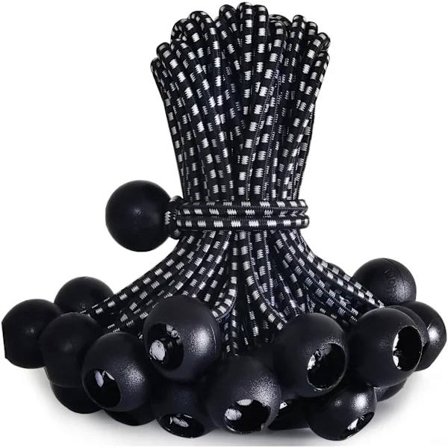 30-pack Gummiband 210mm Kraftiga Stretchsnören för Tältduksfäste Markis Campingtält Lastsäkring Slang Uteplats Parasoll Markis