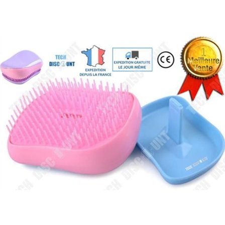 TD Hårkam alla typer bärbar antistatisk anti löss frisör professionell hållbar rosa kvinnor män fickborste coi