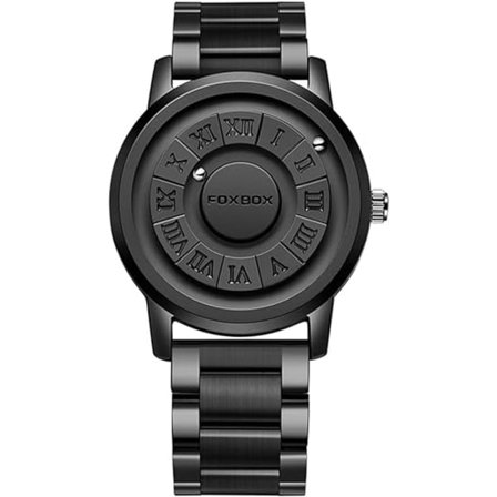 Cool Magnetic Suspension Watch Watch Svart Teknik Creative Personality Concept Watch