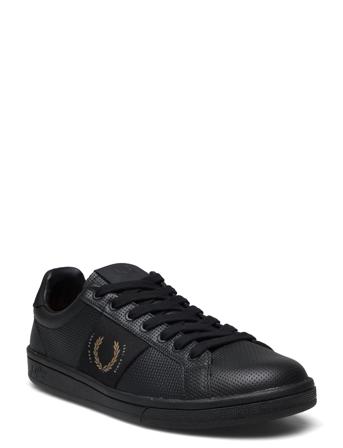 B721 Pique Embo Lthr Brand Low-top Sneakers Sort Fred Perry