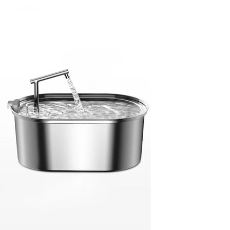 Rostfritt stål Katt Vatten Fundtän Automatisk Katt Drickare Dricksbrunn För Katter Hundar Husdjur Vatten Dispenser Tillbehör