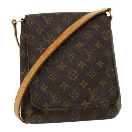 Louis Vuitton Vintage, Pre-owned Canvas louis-vuitton-bags Bruin, Dames, Maat:ONE Size
