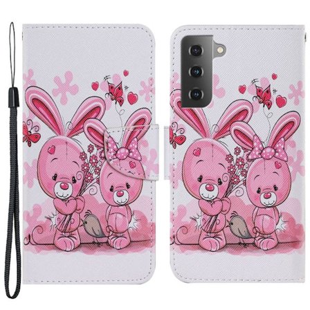 Wonderland Samsung Galaxy S22 Läppäkotelo - Rabbit