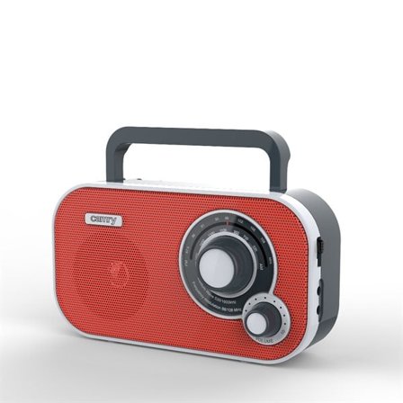 Camry Bärbar Radio / Batteridriven fm-radio- röd