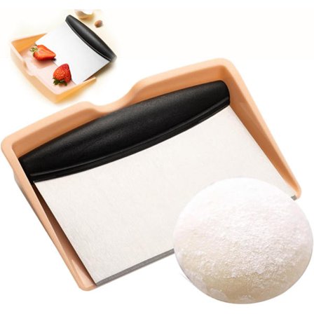 Ruostumattomasta teräksestä valmistettu taikinalasta pizzaleikkuri keittiön ruokaleikkuri säilytyksellä