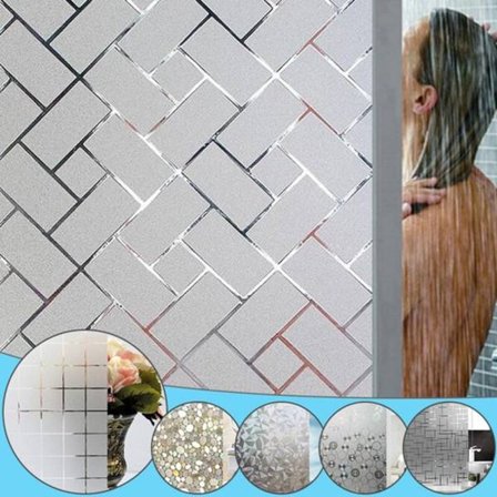 45 * 200 cm selvklebende elektrostatisk vindusfilm vindu opa