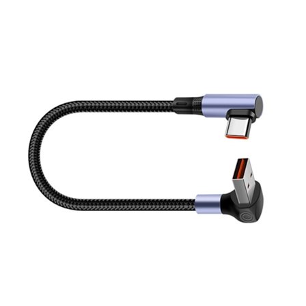 Lyhyt 15/25/50cm USB-C-kaapeli 66W pikalataus puhelimen virtakoteloille USB-USB-datakaapeli nylonpunos